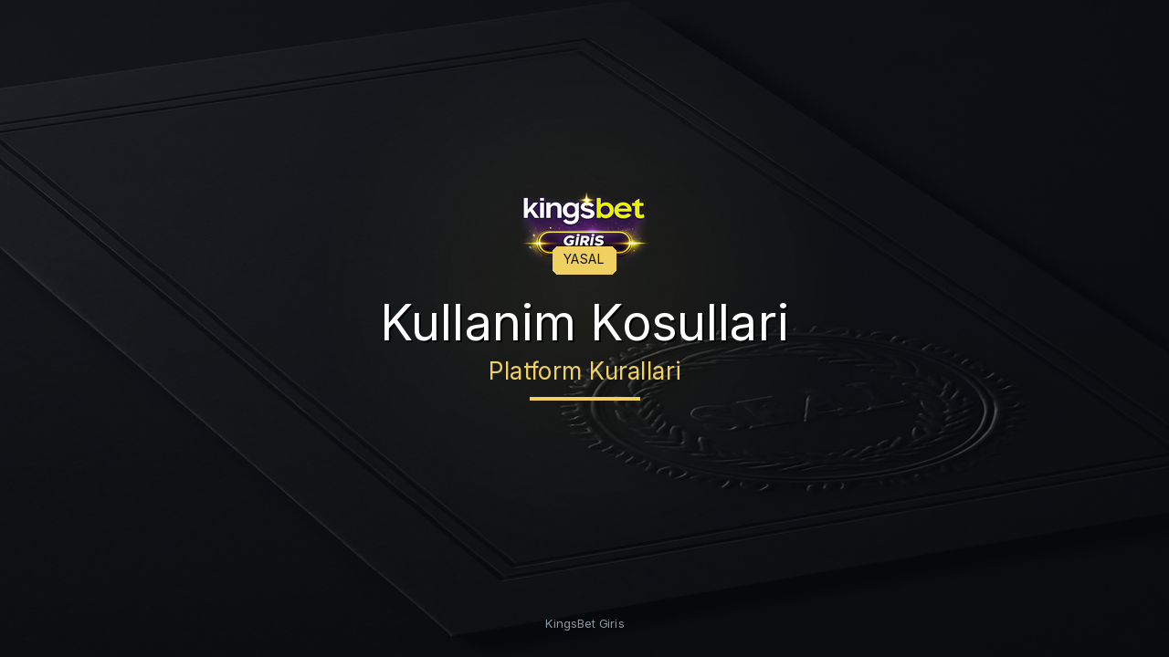 Kullanim Kosullari ve Sartlar